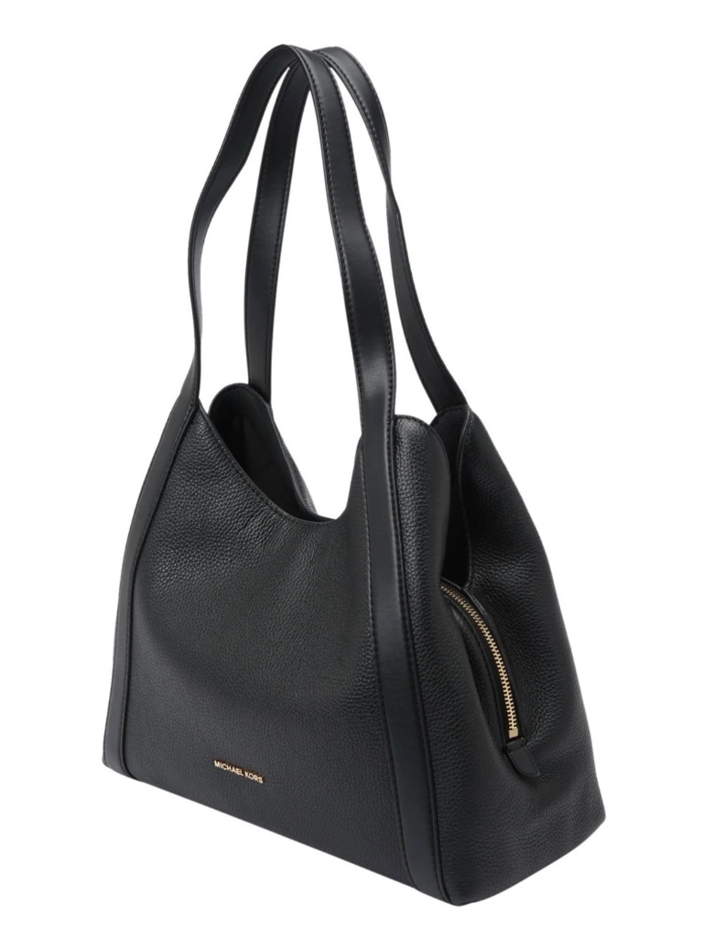 Michael Kors Rosemary Large Shoulder Tote in black pebbled leather - Picture 1 of 9